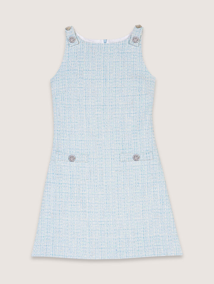 Abito corto in tweed