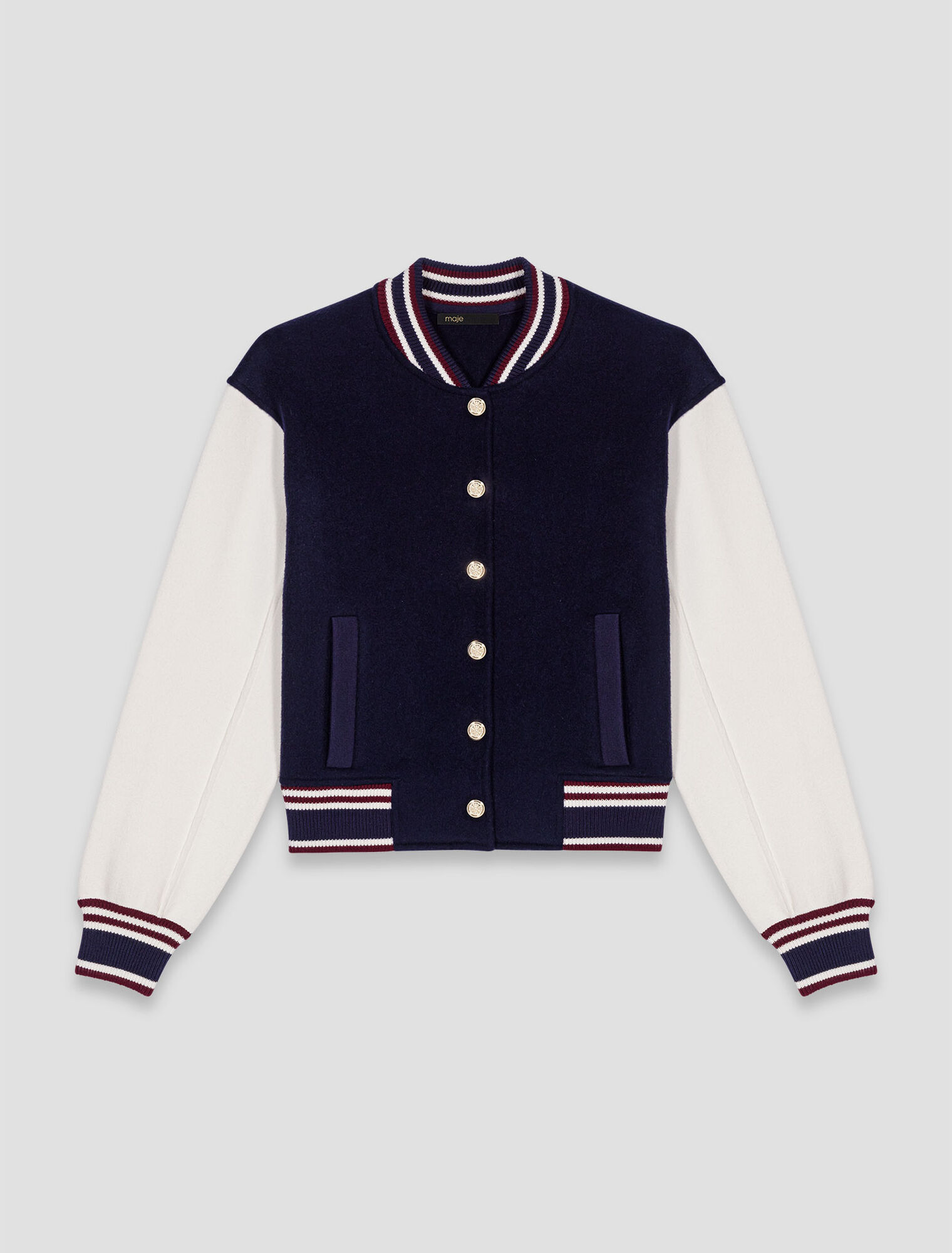 Bomber in tessuto misto
