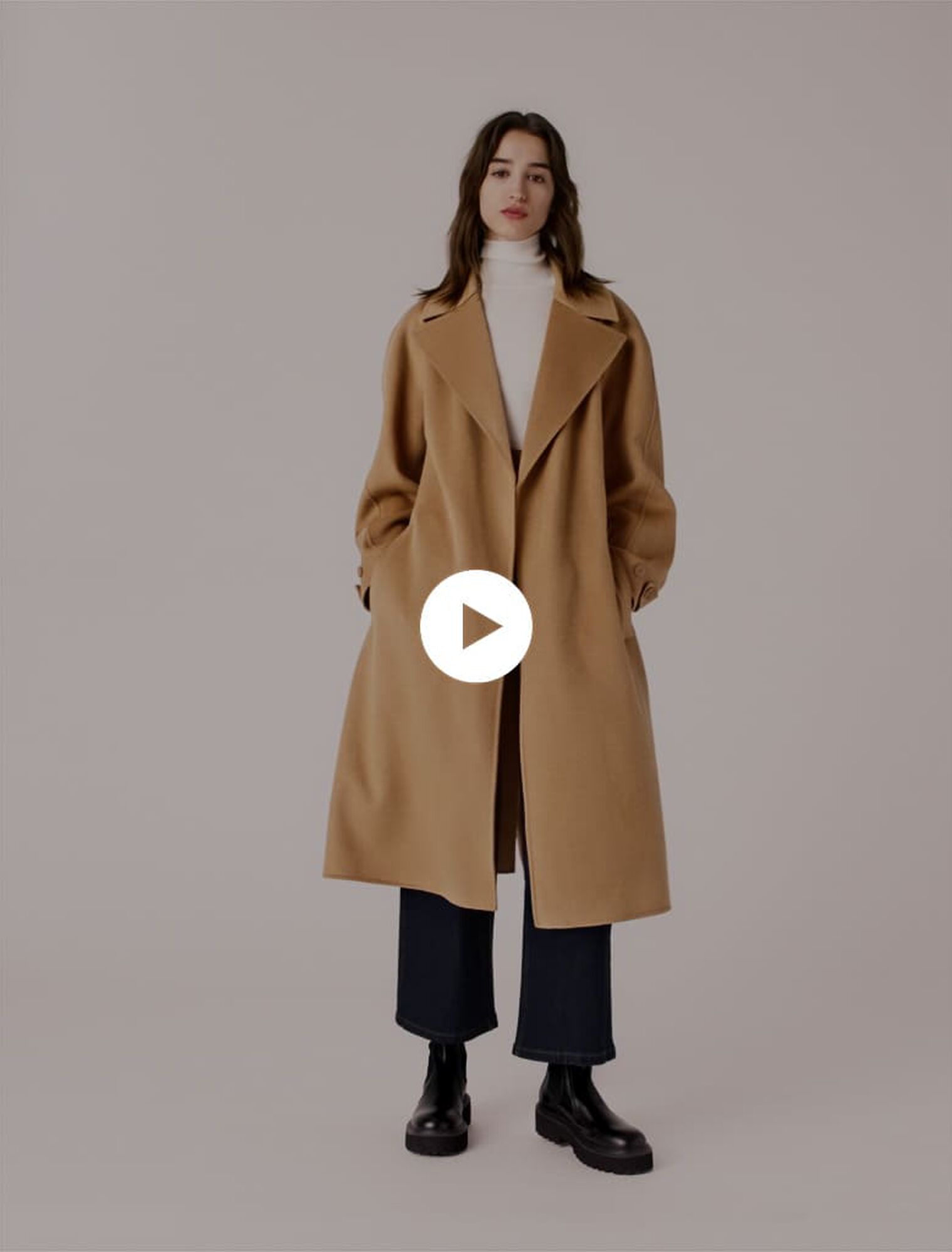 Cappotto lungo double face