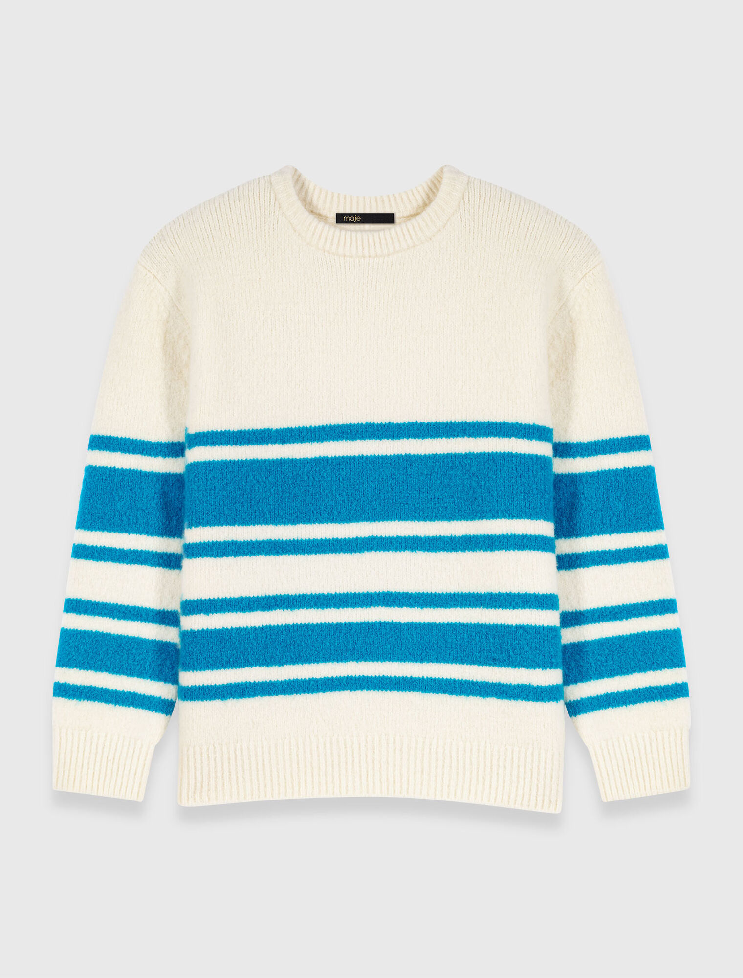 Maglione ampio in lana mélange