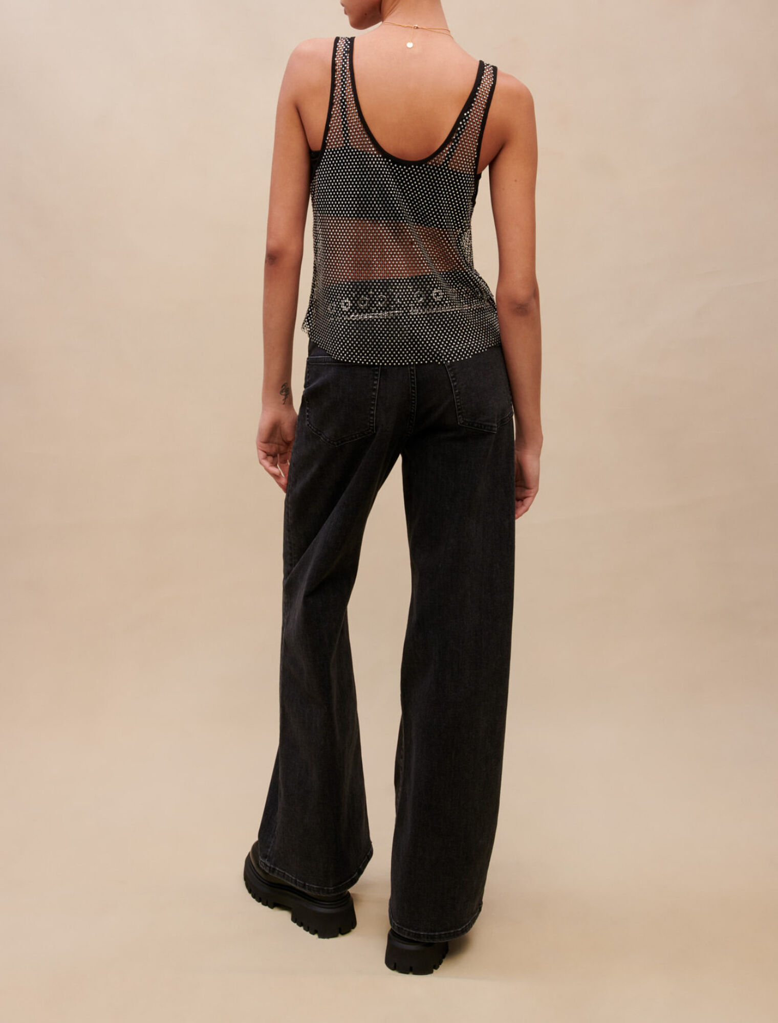 Top con strass