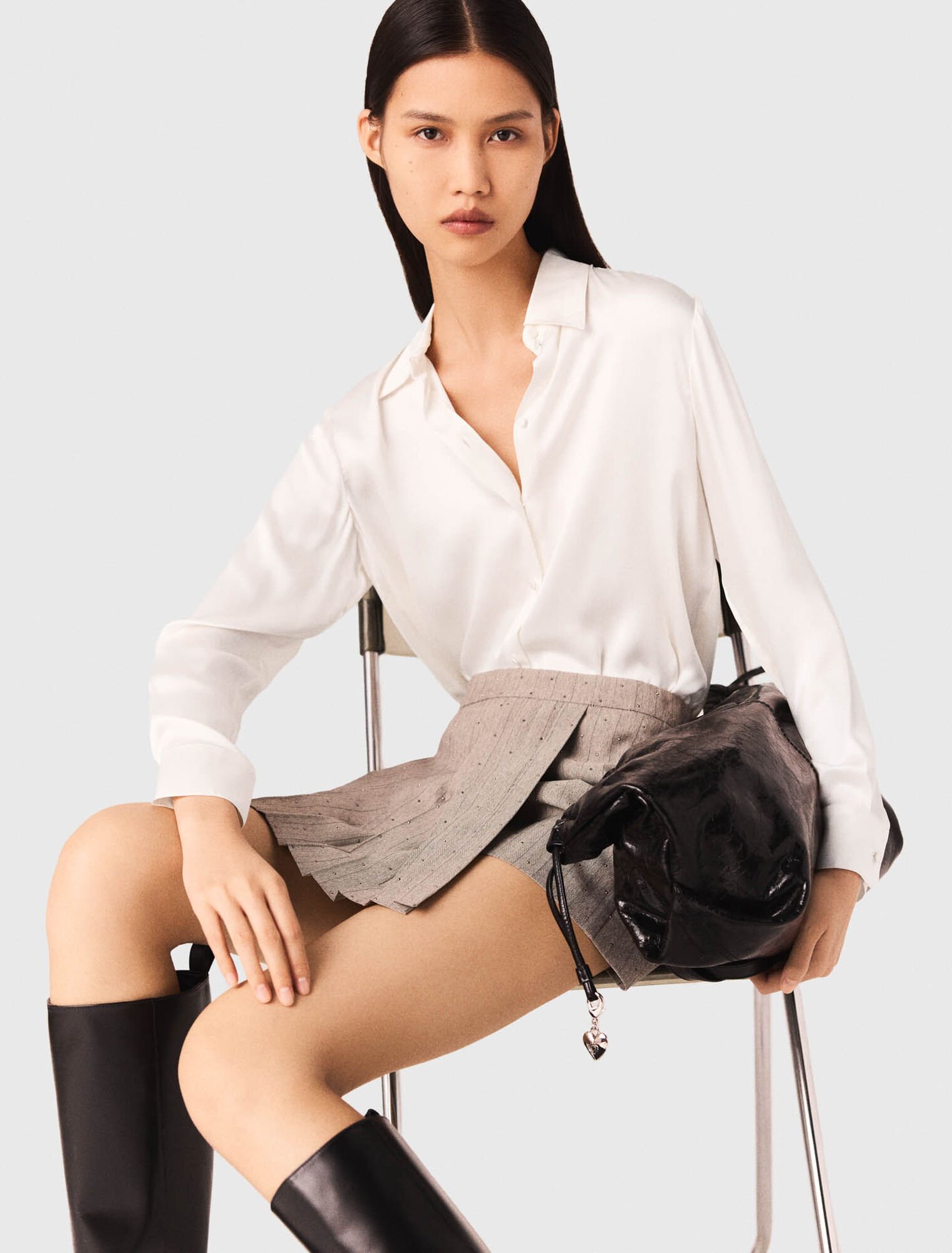 Camicia bianca in seta