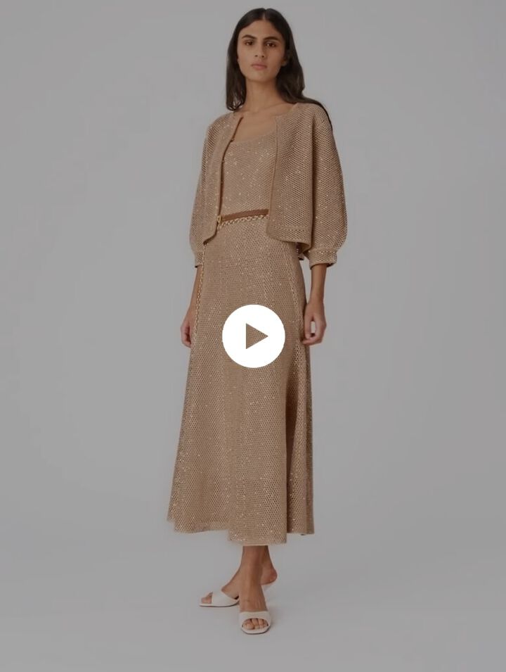 Cardigan in maglia glitterata