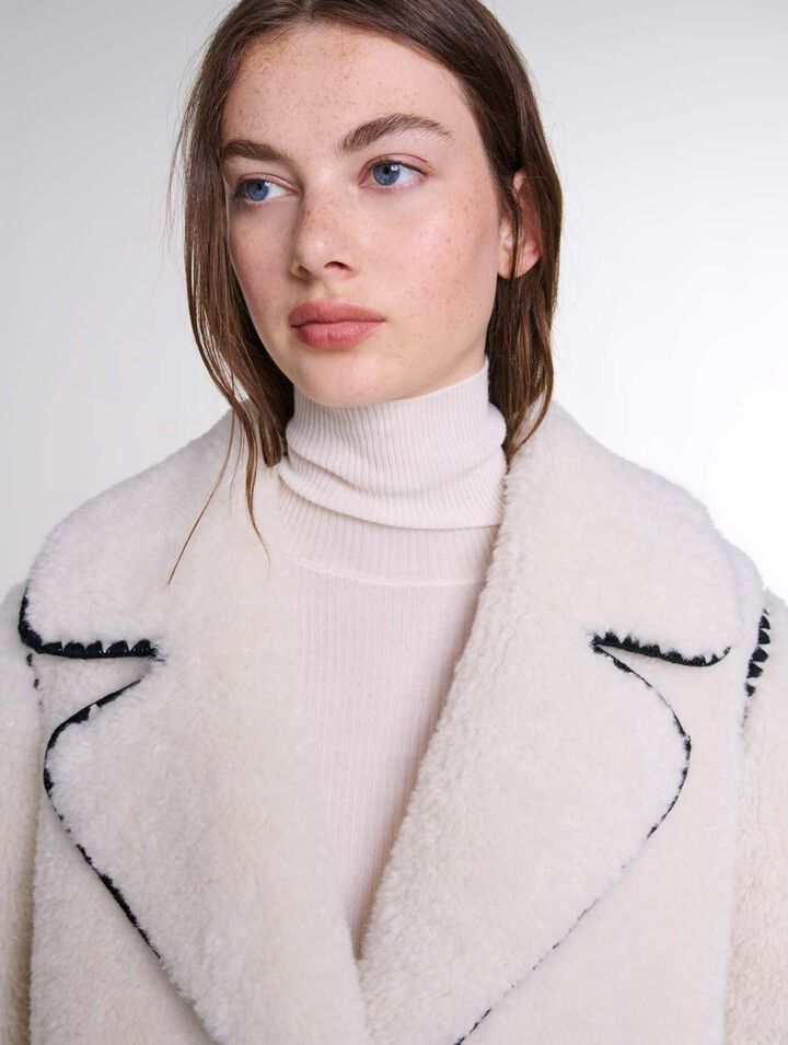Cappotto midi felpato