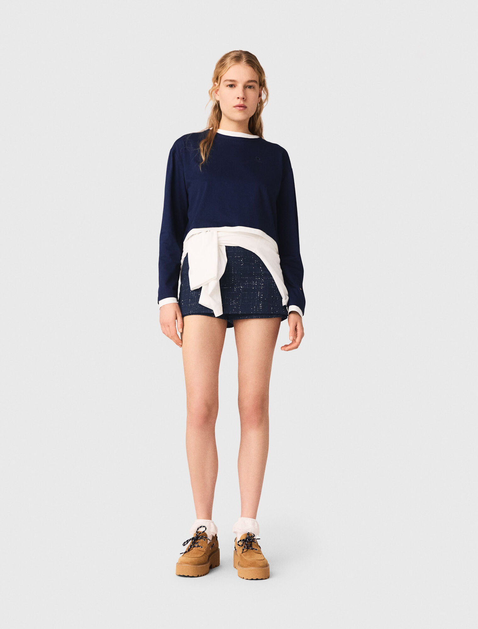 T-shirt effetto sovrapposto