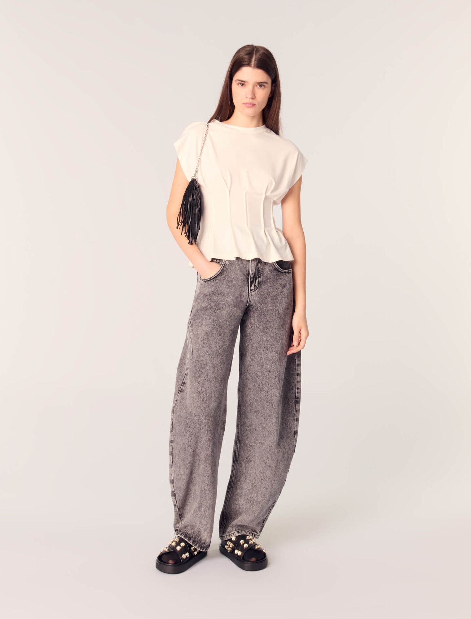 T-shirt con pinces