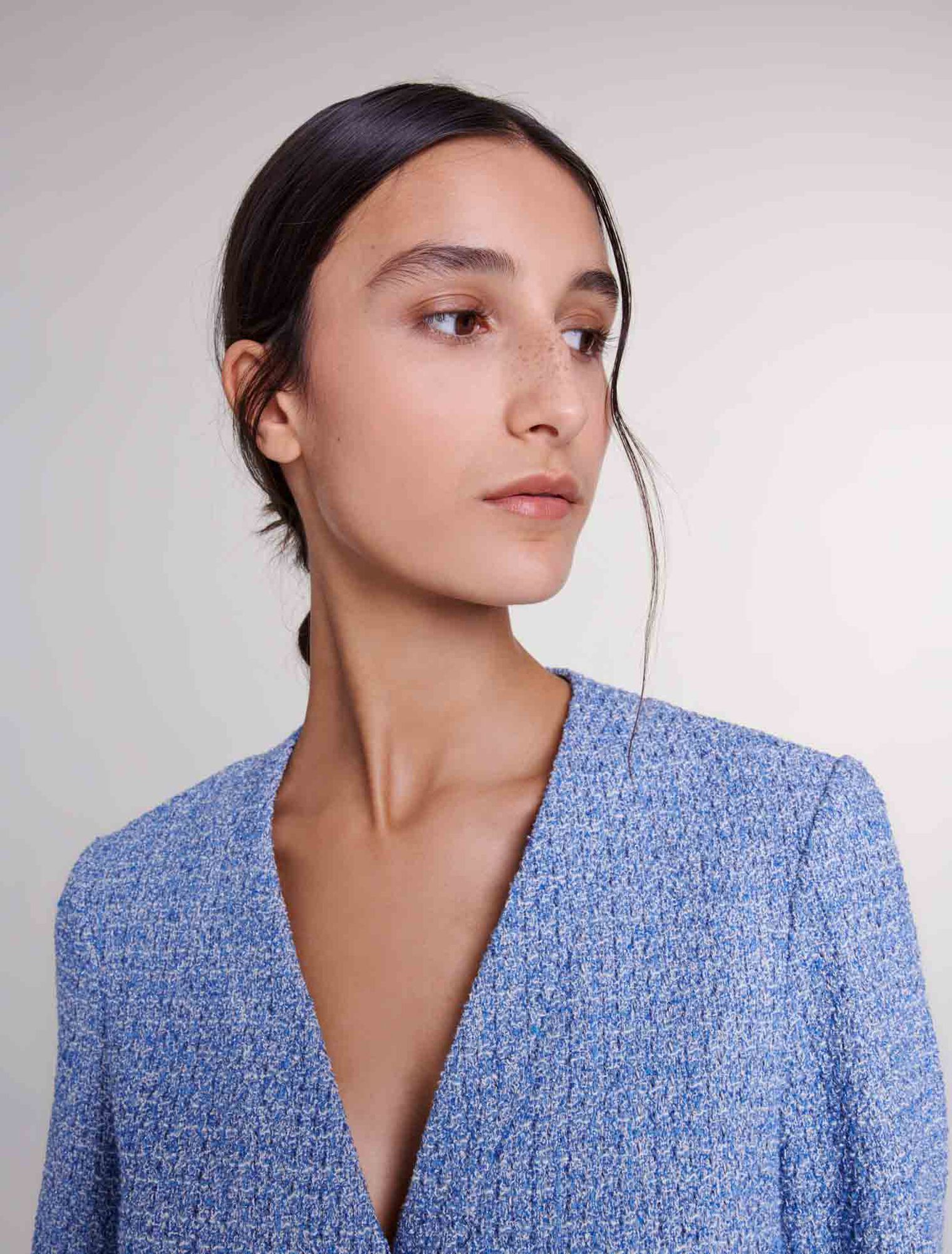 Abito corto in tweed