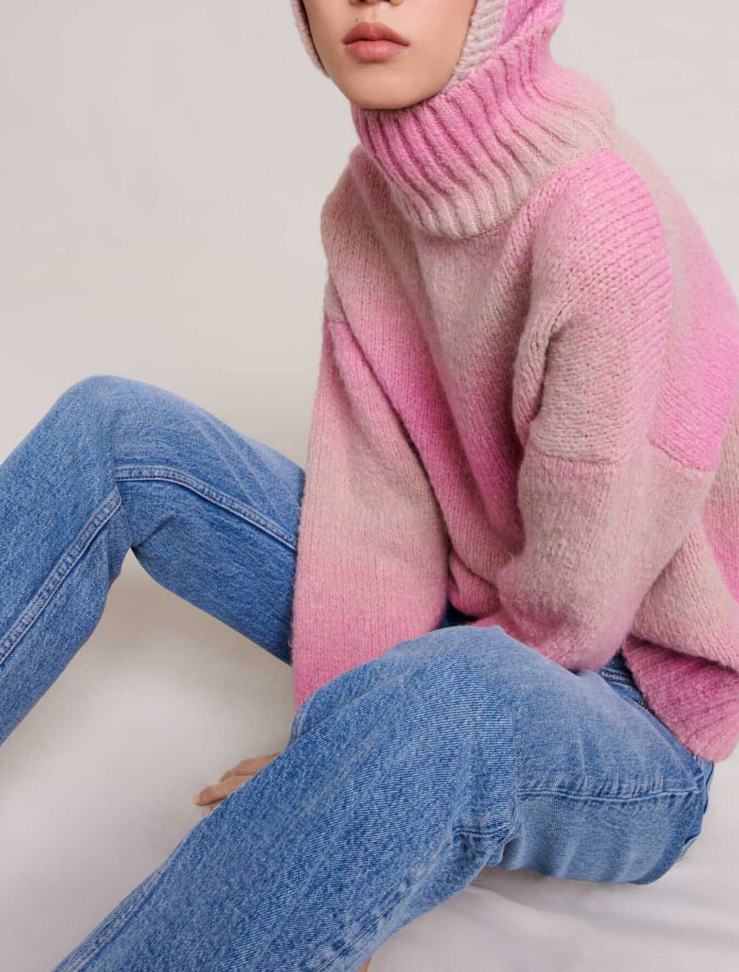 Maglione in maglia sfumata