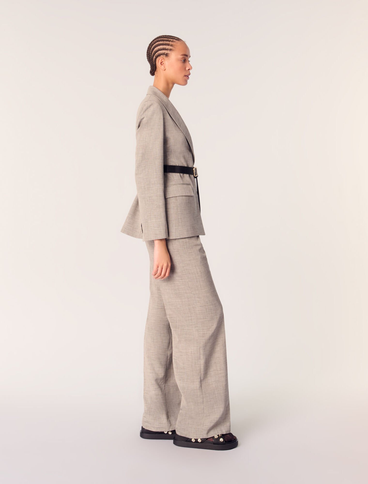 Giacca da tailleur con cintura