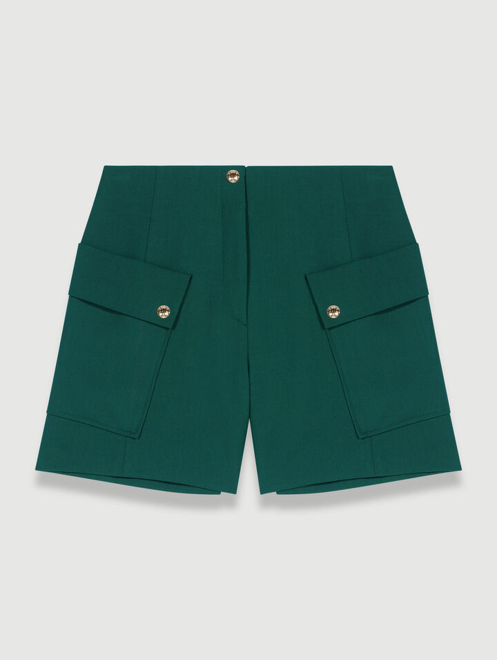 Pantaloncini strutturati con tasche
