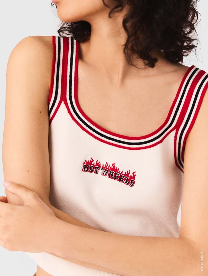 Top corto in maglia
