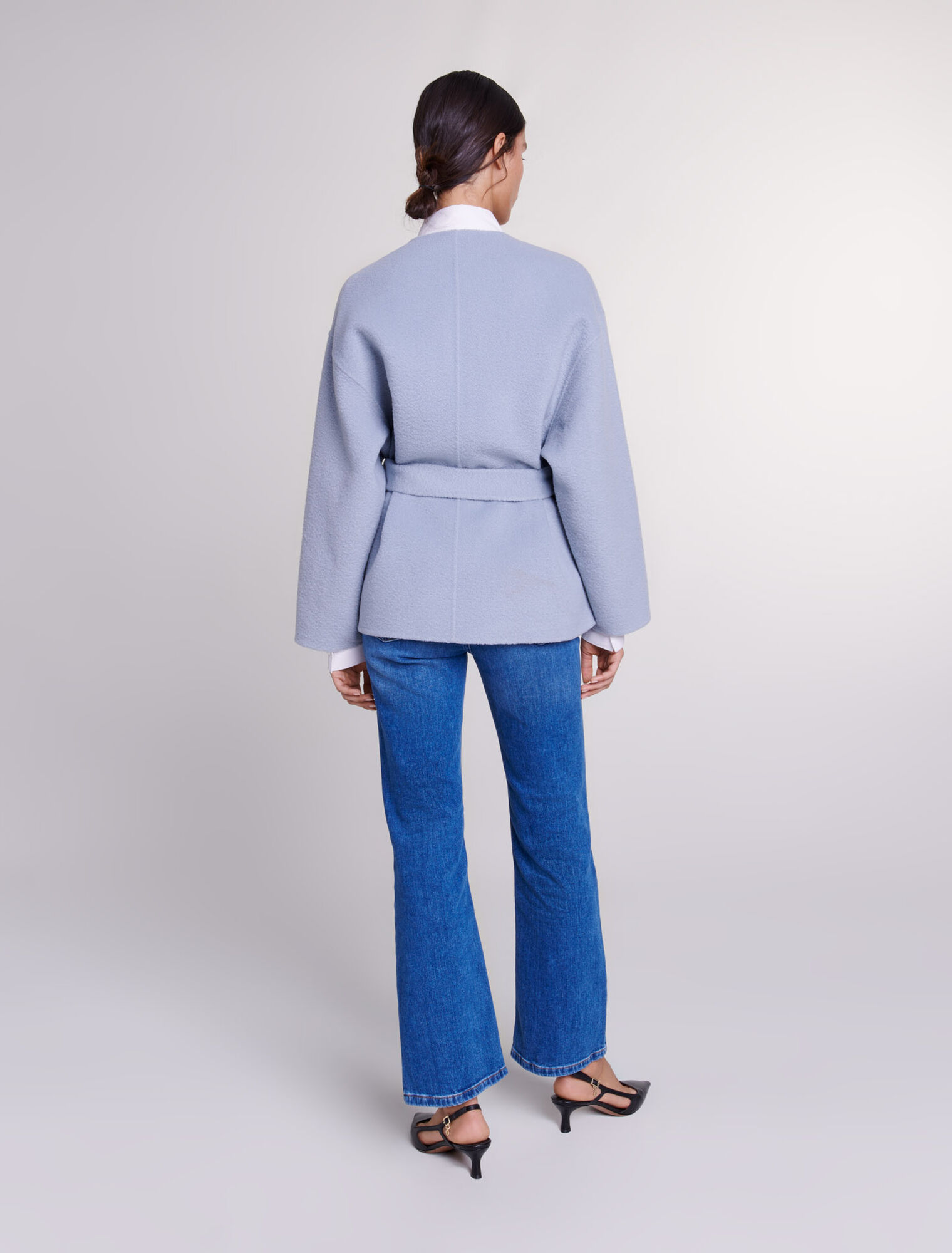 Cappotto corto con cintura