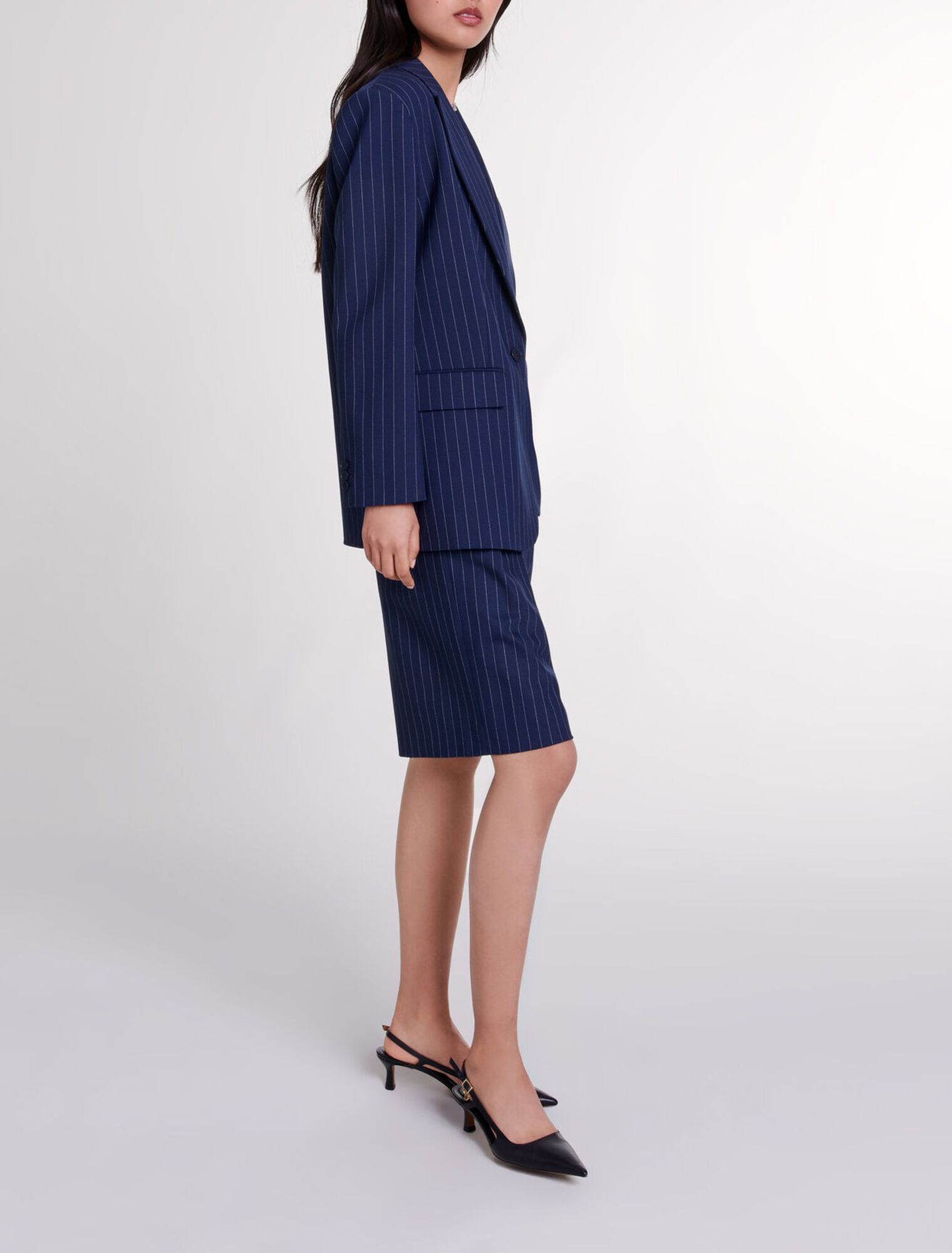 Giacca da tailleur a righe