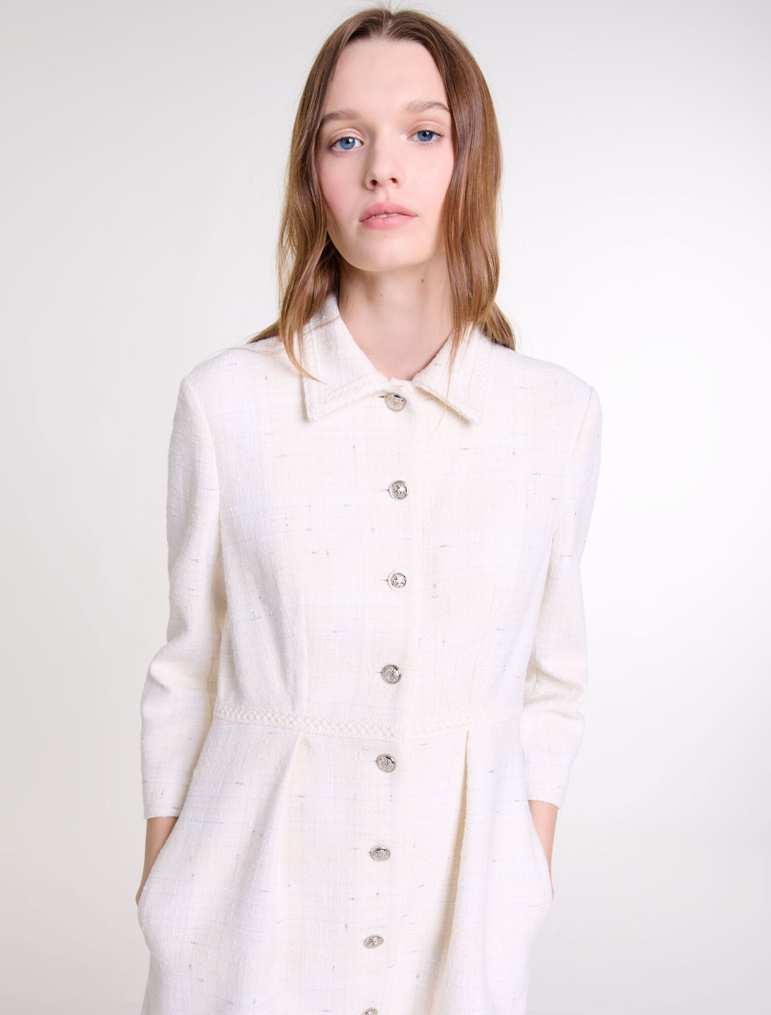 Abito corto in tweed
