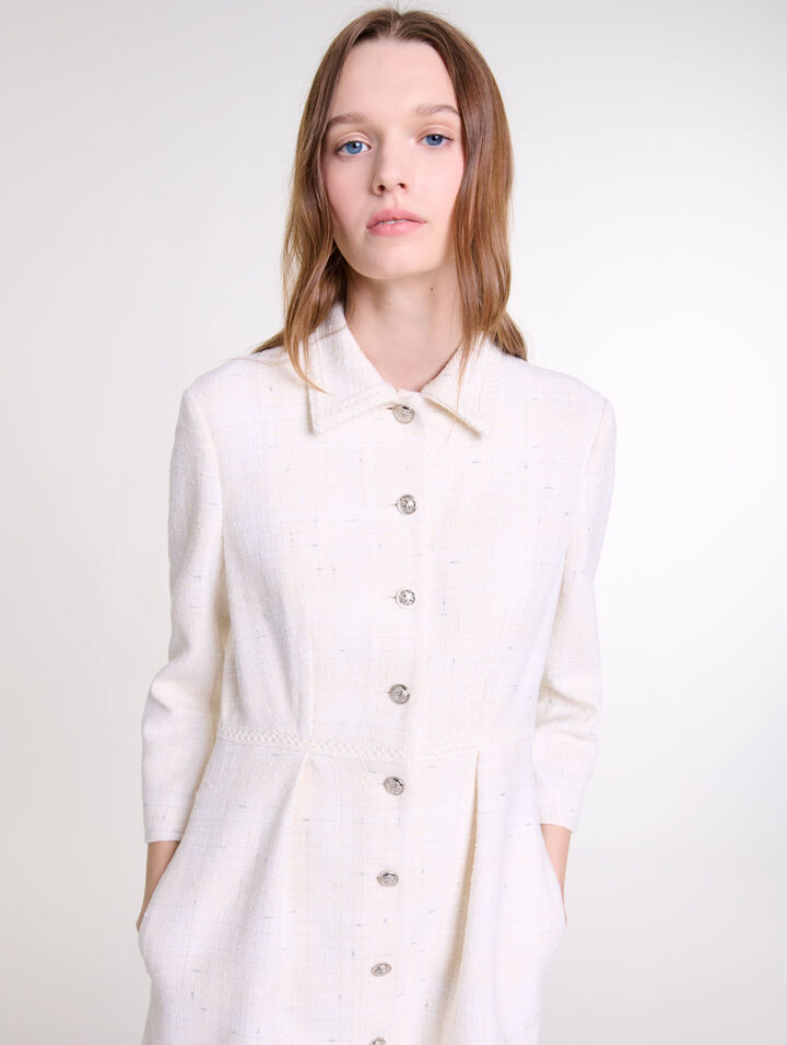 Abito corto in tweed