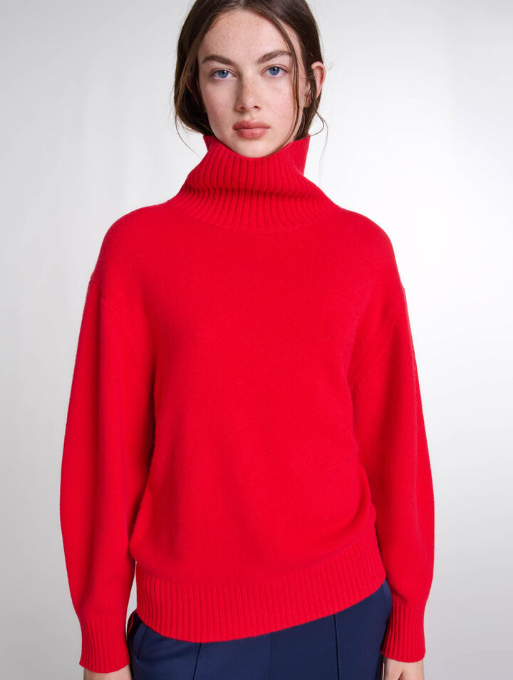 Maglione in cachemire a collo alto