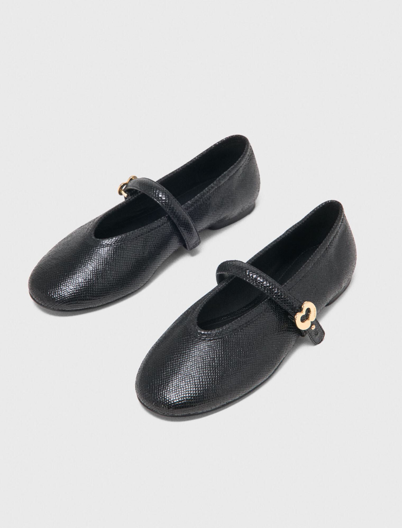 Ballerine in pelle goffrata