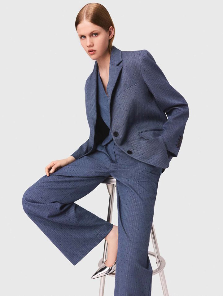 Giacca da tailleur con strass