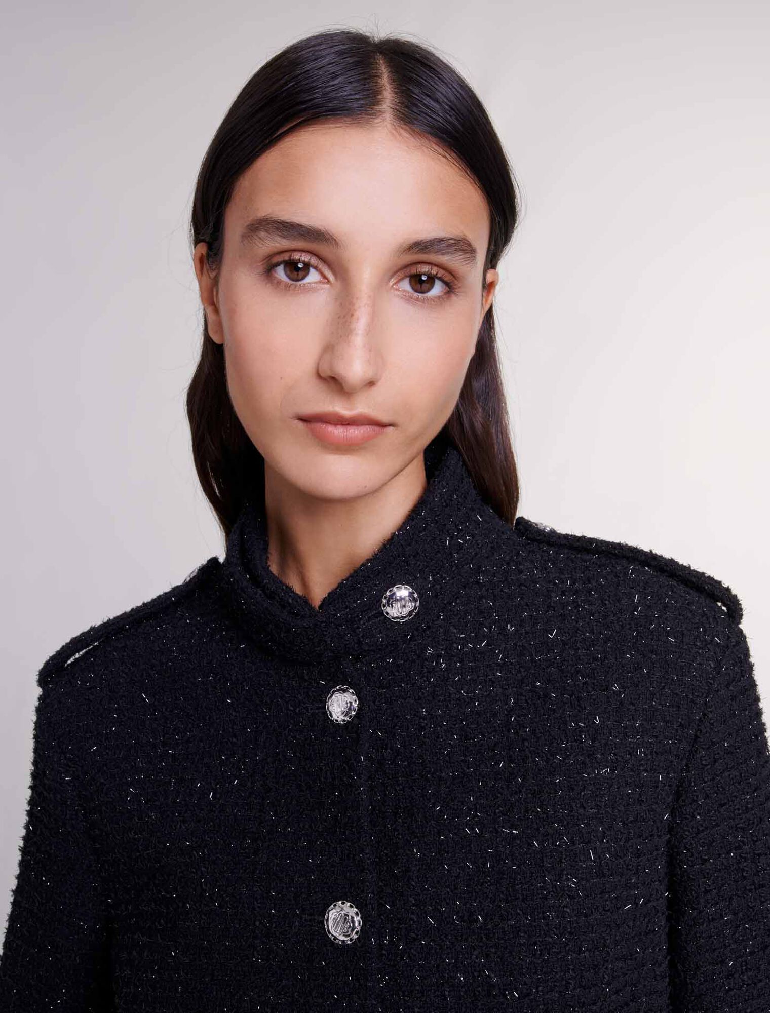 Giacca corta in tweed