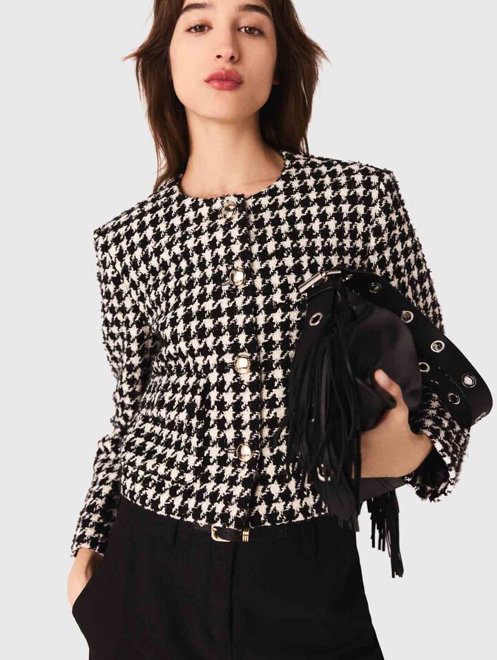 Giacca corta in tweed