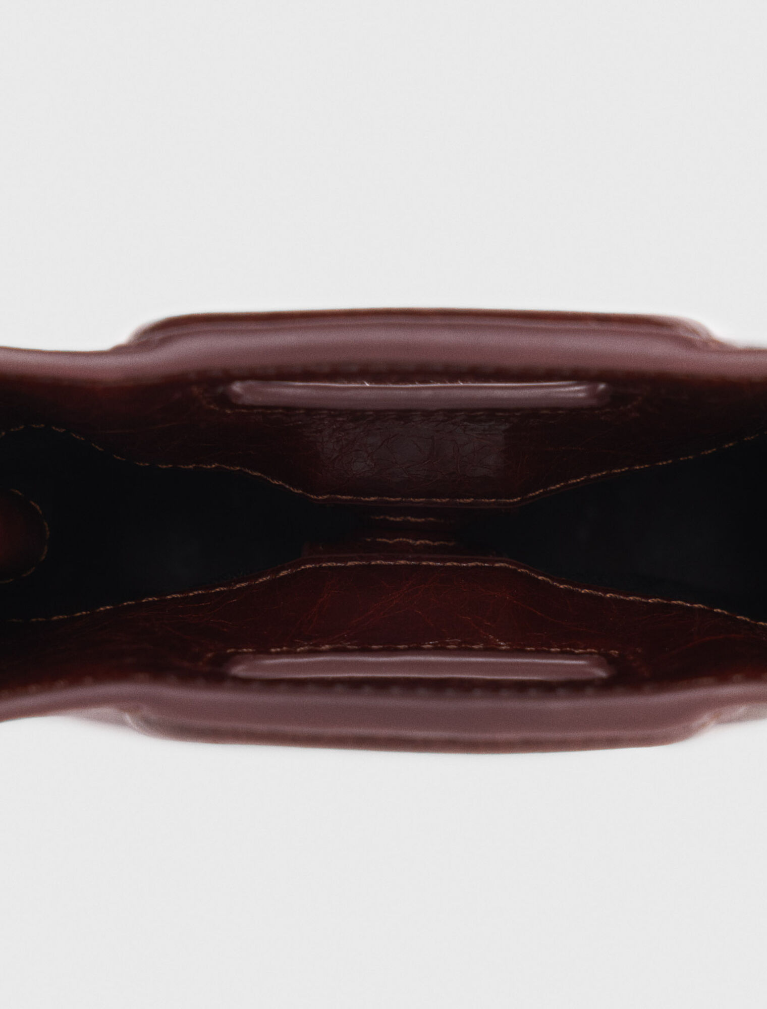Borsa M mini in pelle craquelé