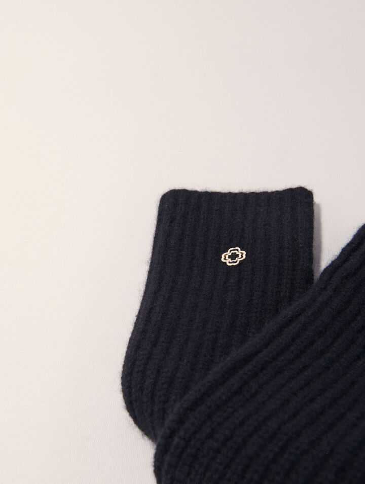 Guanti senza dita lana e cashmere