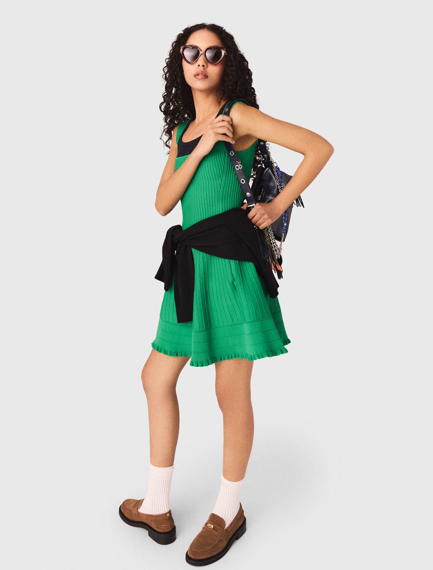 Abito svasato in maglia