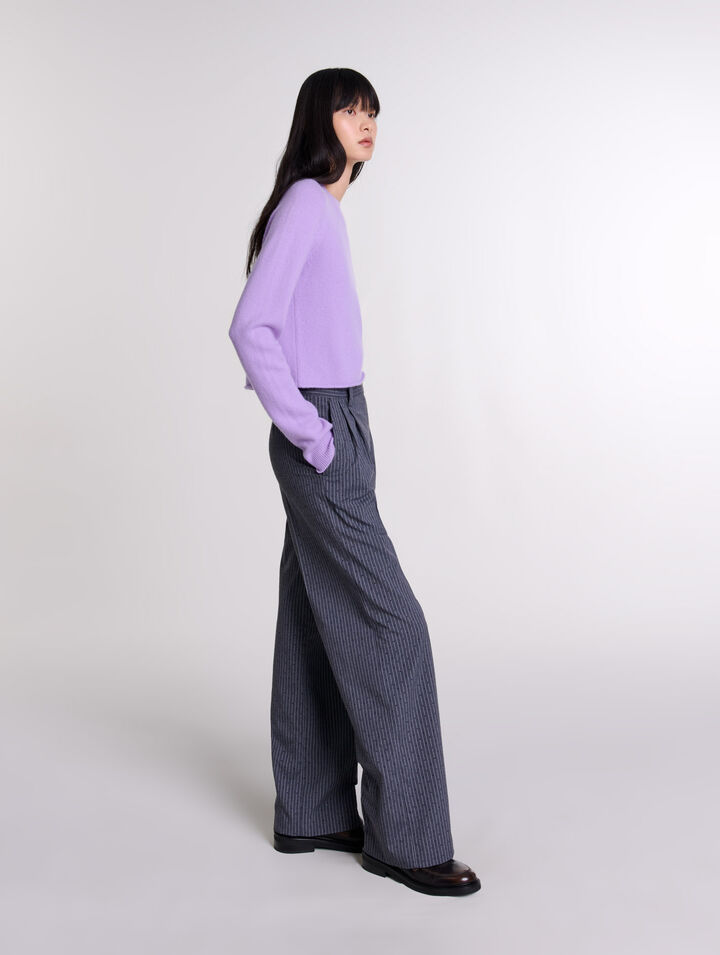 Pantaloni da tailleur glitterati