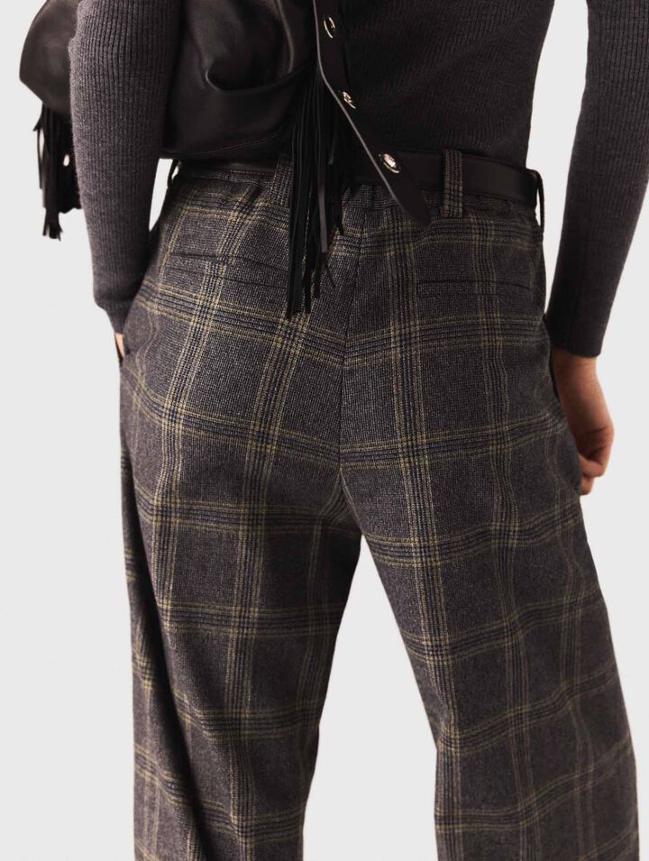 Pantaloni da tailleur a quadri