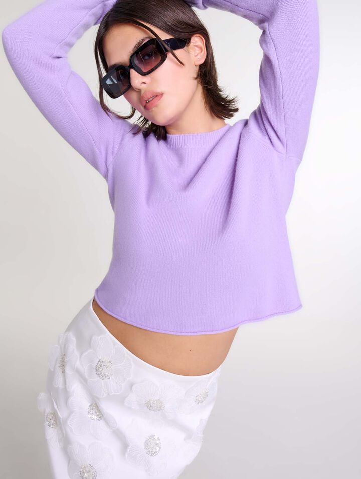 Maglione corto in cashmere