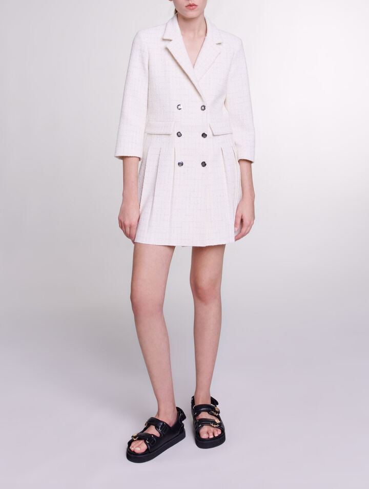 Abito corto con bottoni