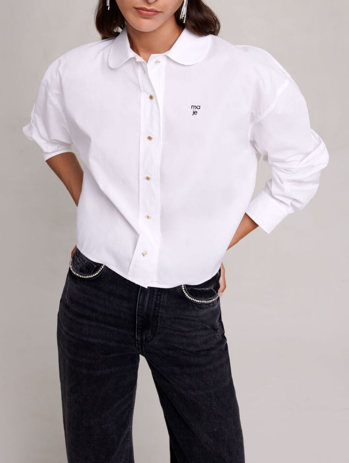Camicia corta in cotone