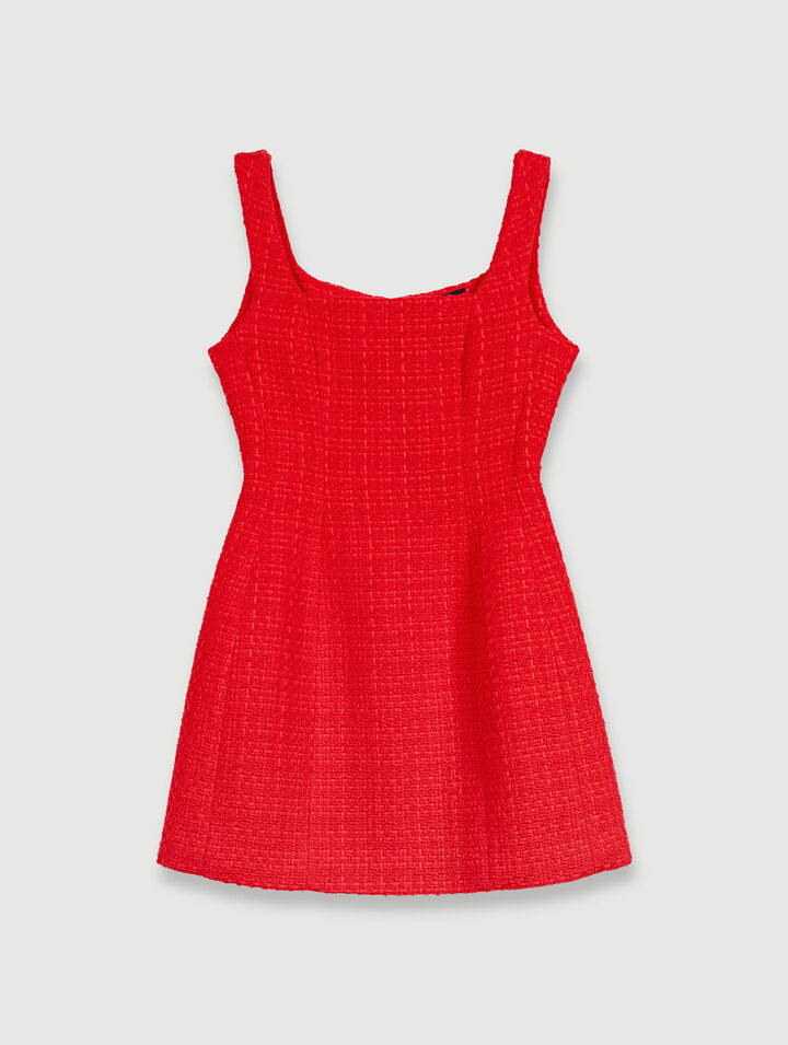Abito corto in tweed