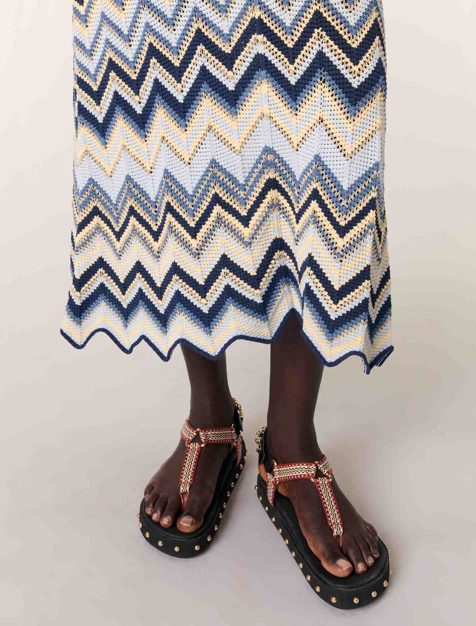Abito lungo in crochet