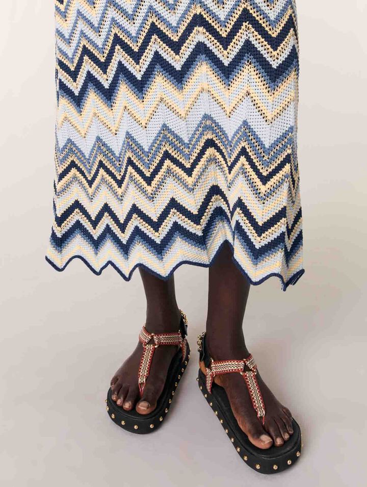 Abito lungo in crochet