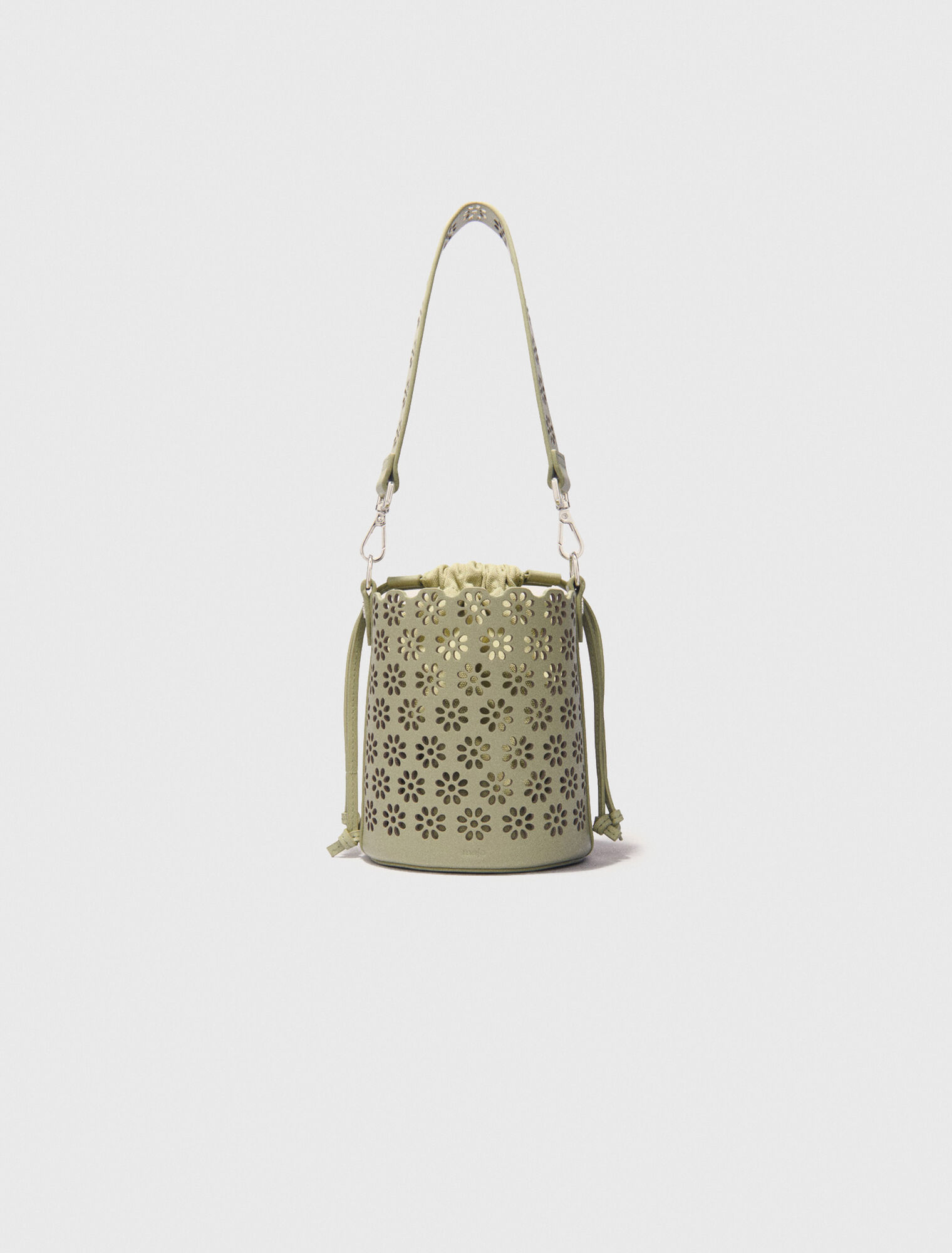 Borsa a secchiello pelle traforata