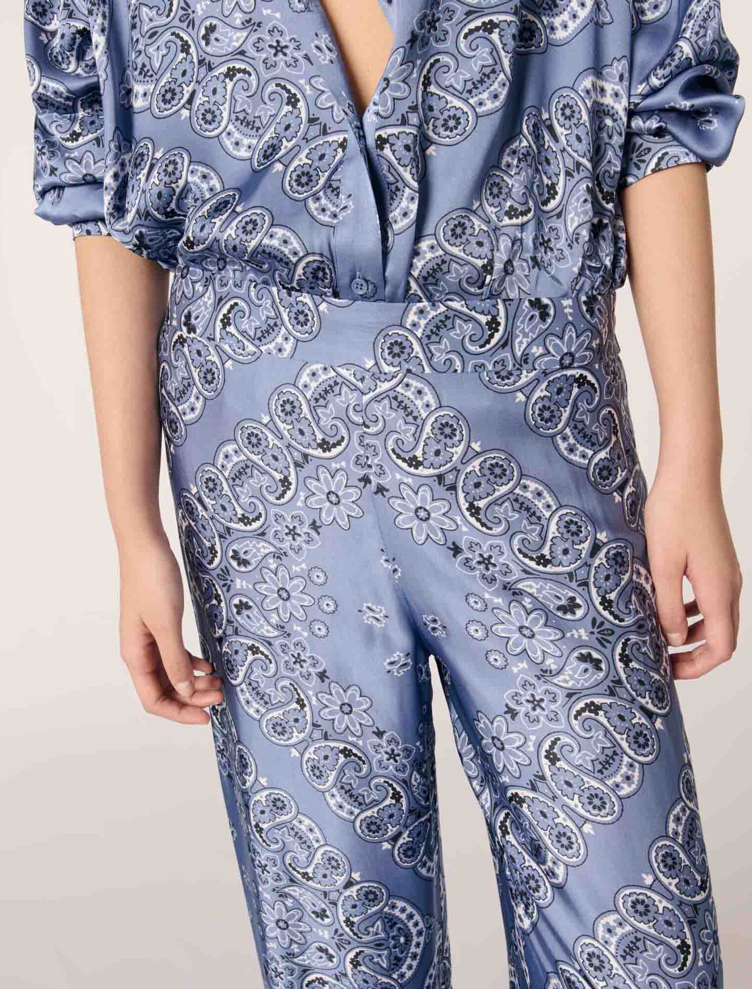 Pantaloni fluidi con stampa