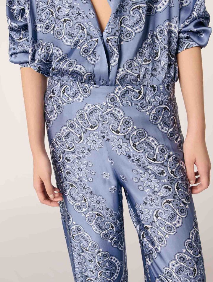 Pantaloni fluidi con stampa