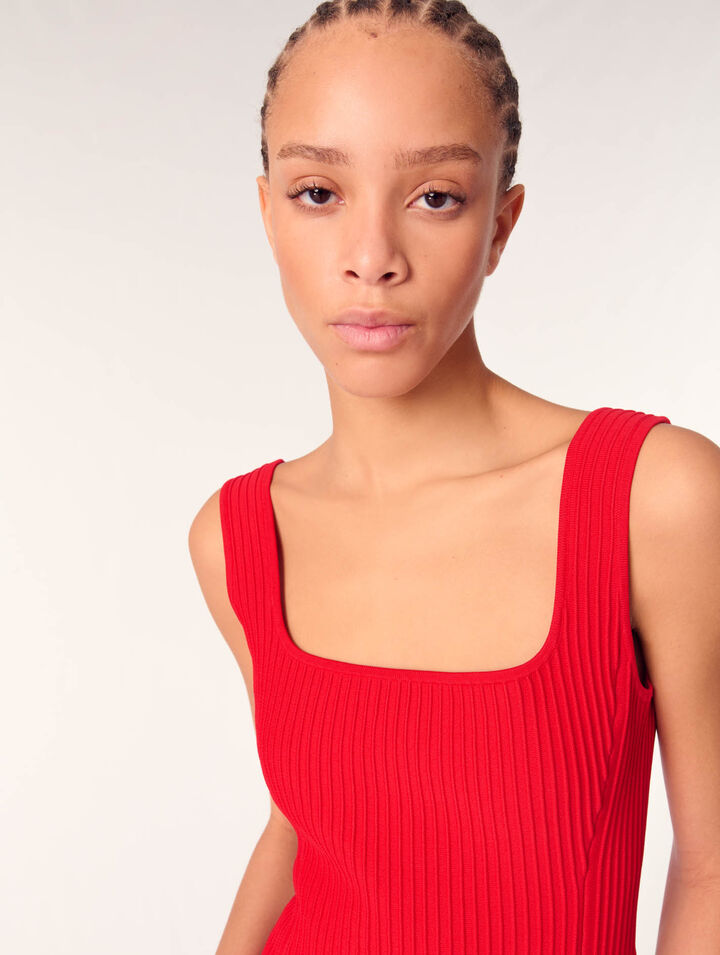 Abito corto in maglia