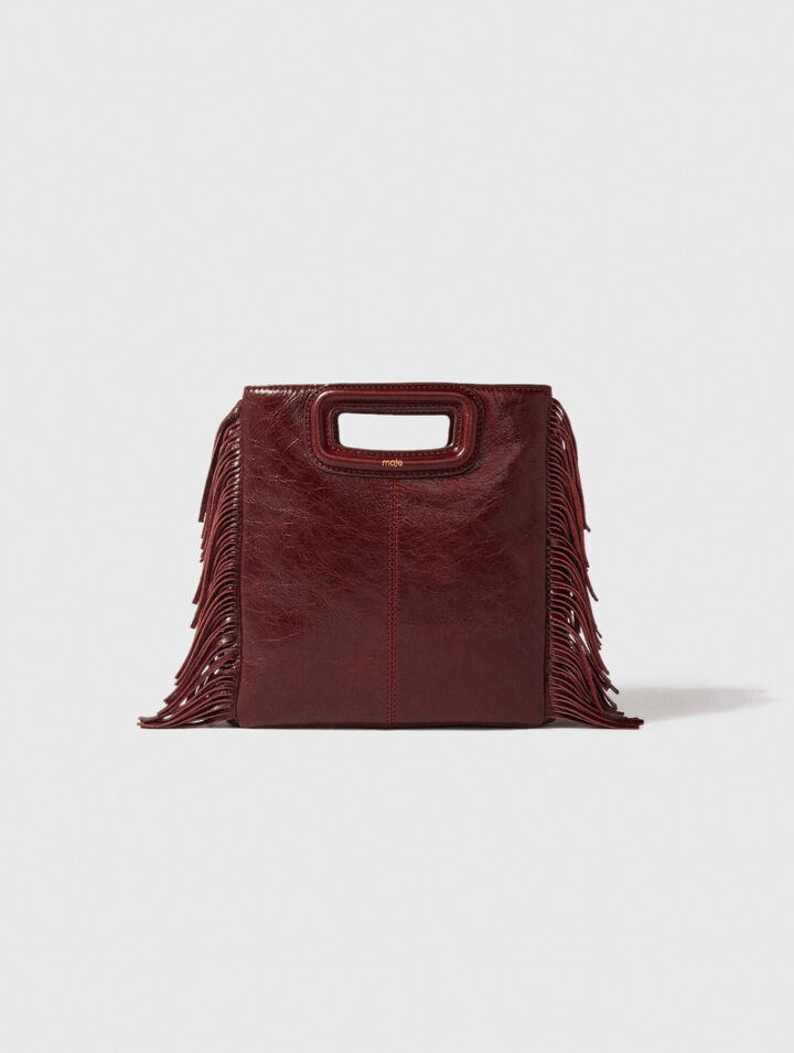 Borsa M in pelle craquelé