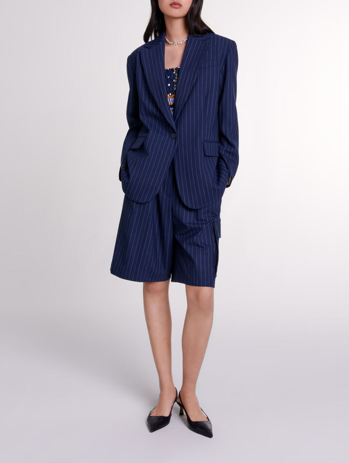 Giacca da tailleur a righe