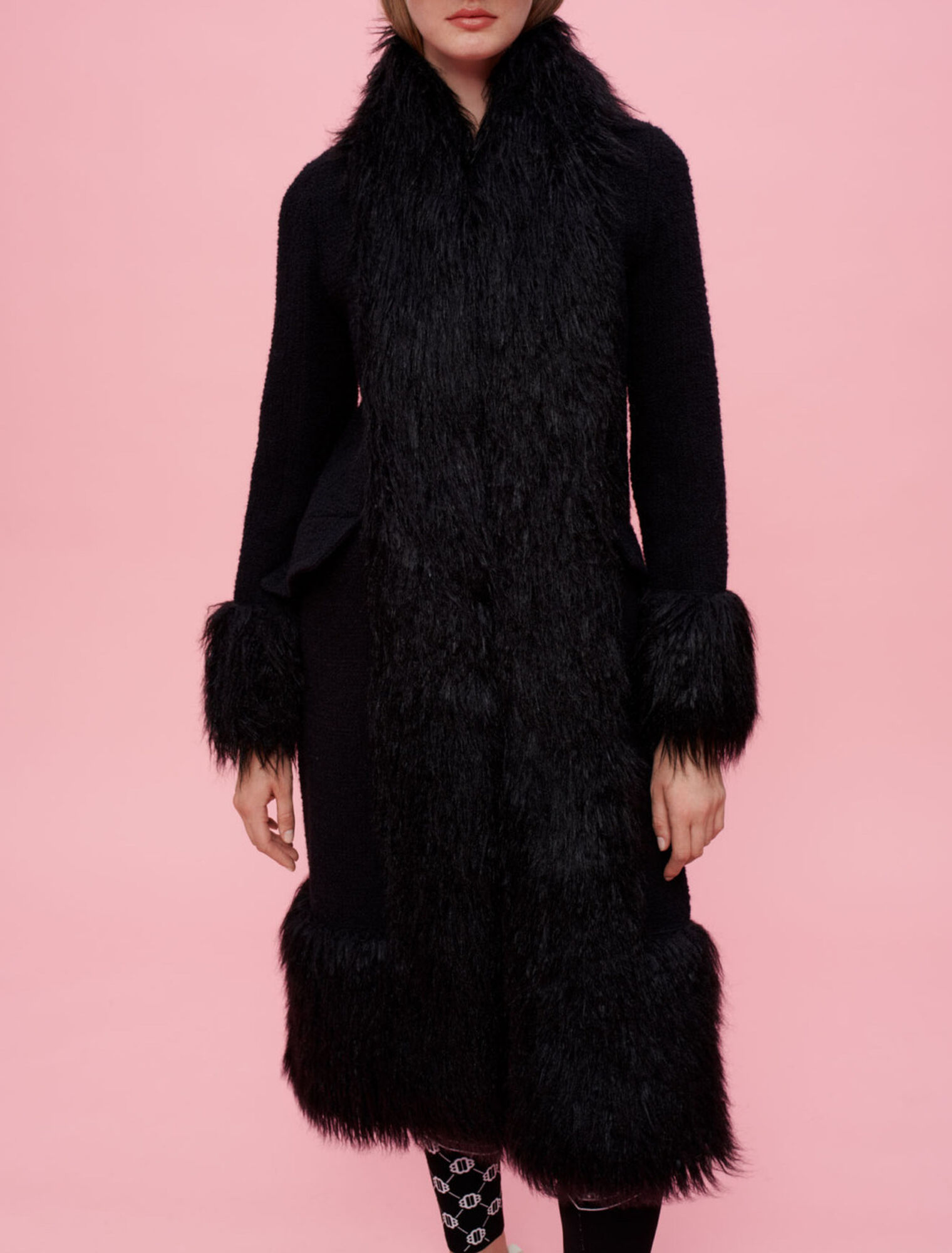 Cappotto in pelliccia sintetica