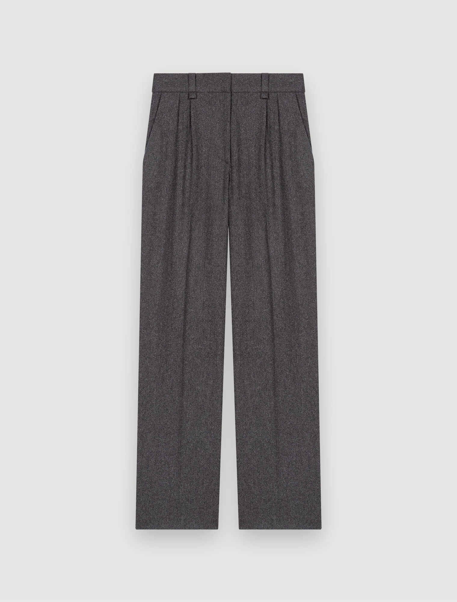 Pantaloni a gamba larga in flanella