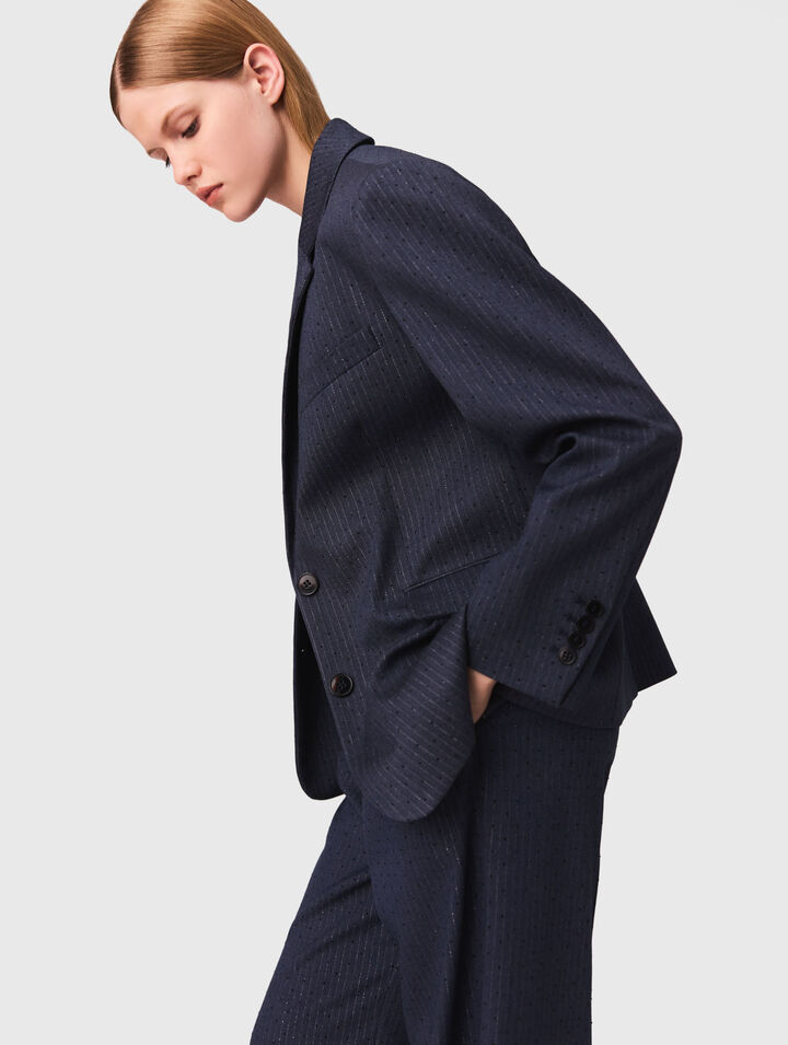 Giacca da tailleur con strass