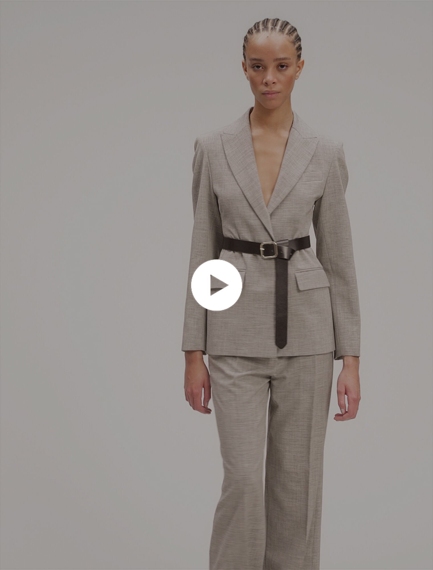 Giacca da tailleur con cintura
