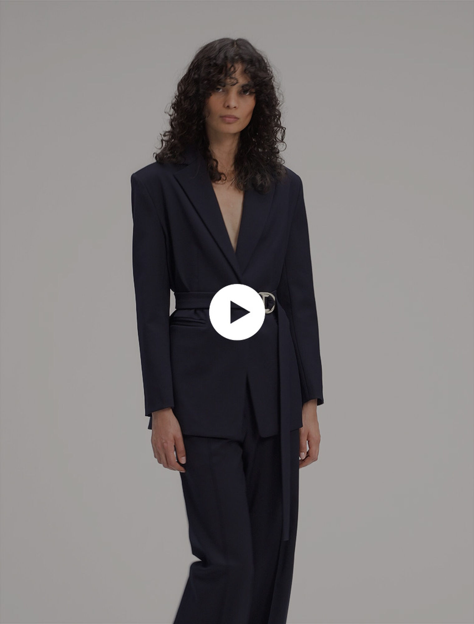 Giacca tailleur retro plissettato