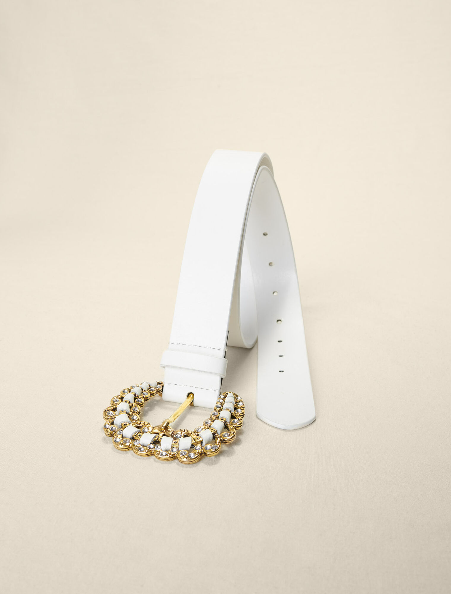 Cintura con fibbia in strass