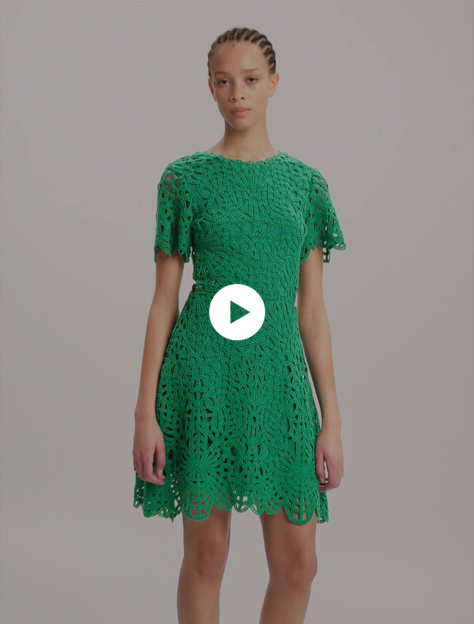 Abito corto in crochet