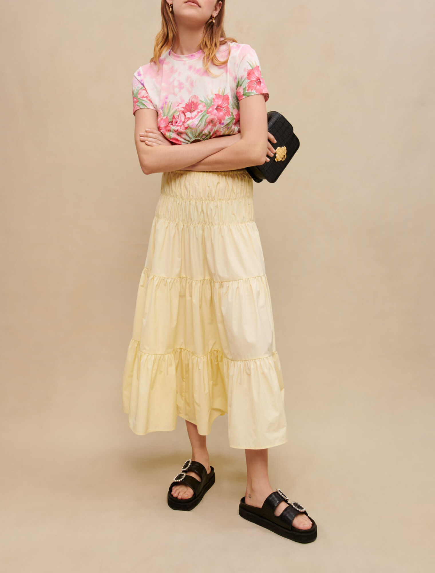 Gonna lunga arricciata