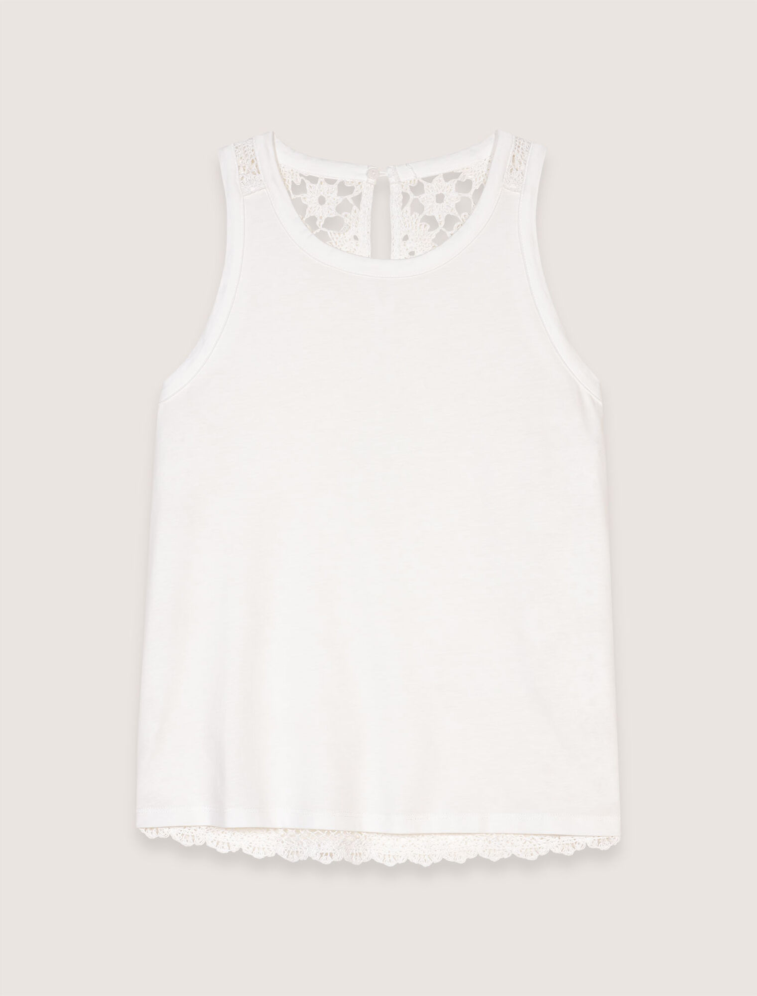 Canottiera con retro in crochet